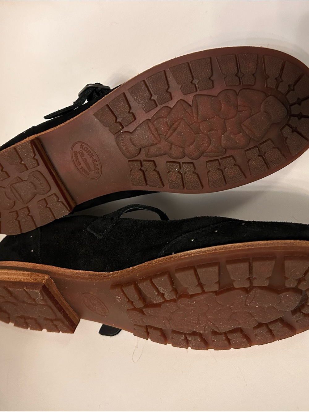 Kork-Ease Black Suede Mary Jane Loafers with Stud Detail - Picture 7 of 16